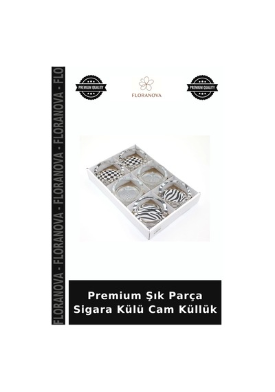 Premium Şık Parça Sigara Külü Cam Küllük