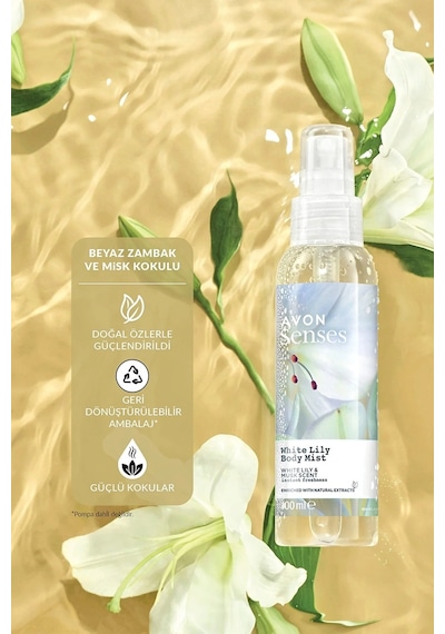 Avon Senses White Lily Vücut Spreyi 100 ML