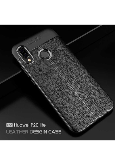 Huawei P20 Lite Kılıf Zore Niss Silikon Kapak Gri