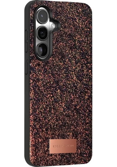 Onegif Samsung Galaxy S25 Bright Simli Kapak - Derin Mor