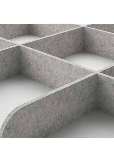 Ikea Komplement Raf İçi Düzenleyici, Açık Gri, 100x58 Cm Gri