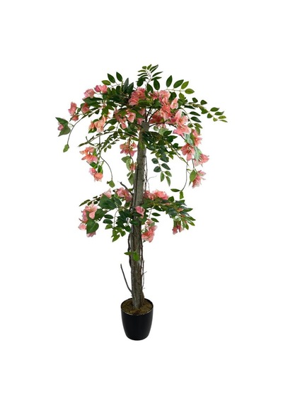 Yapay Ağaç Pembe Begonvil Ağacı 120Cm Doğal Salex Dallı