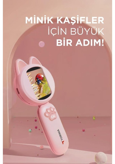 Torima Tsm-02 Pembe Mini Dijital Mikroskop