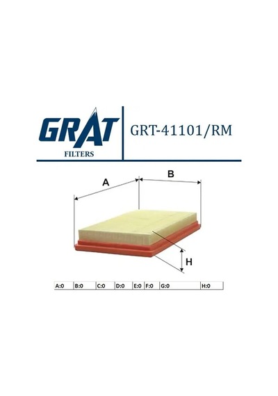 Grat 41101rm Hava Filtresi 16546ed000
