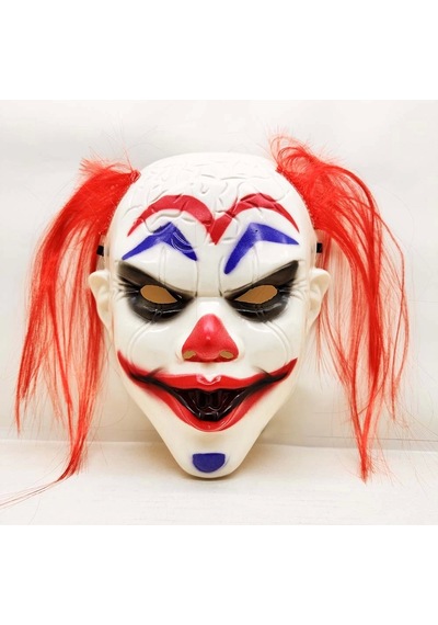 Nessiworld Kızıl Saçlı Joker Palyaço Maskesi Diğer