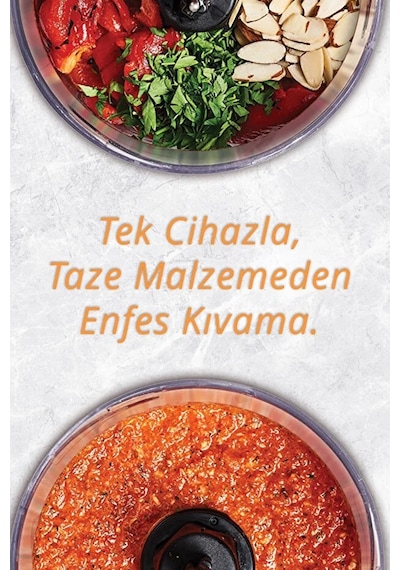 Kiwi KC-8217 350 ML Kapasiteli & Paslanmaz Çelik Bıçaklı Mini Gıda Doğrayıcı