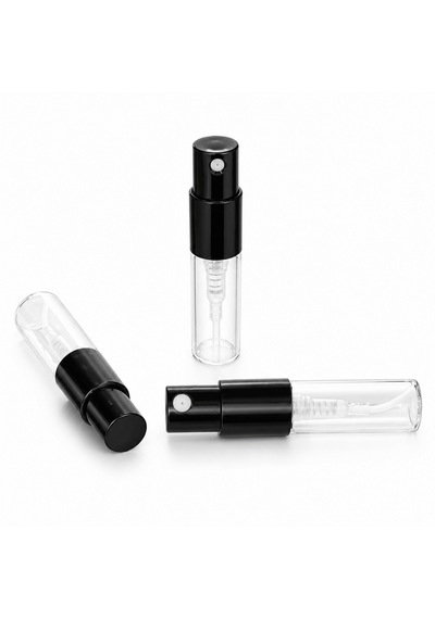 50 Adet Boş Cam Medikal Numune Parfüm Şişe, 2 Ml, Geçmeli Ağız, Şeffaf