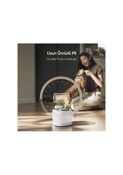 Cheerble E1+ Çelik Hazneli Otomatik Kedi Su Pınarı 2 Lt Cdy02 Sessiz, Şarjlı Ve Hijyenik Kullanım