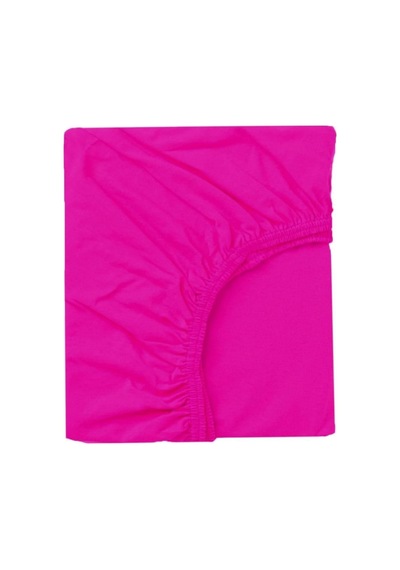 2 Adet Pamuklu Ve Lastikli 60 X 120 X 15 Cm Penye Bebek Çarşaf, Fuşya-mavi