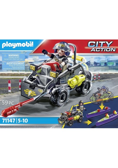 City Action 71147 Swat-multi-terrain-quad, Dönüştürülebilir Sek Sürat Teknesi, 5 Yaş Ve Üzeri Ç Standart