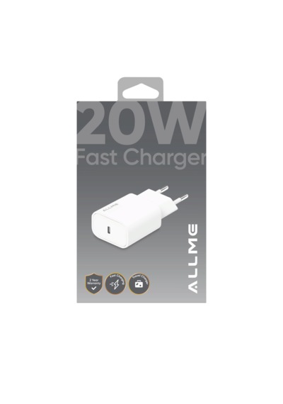 Allme Ss20atb 20w Pd Hızlı Şarj Adaptörü Beyaz