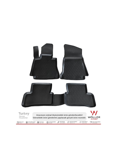 Mercedes E Serisi W212 Paspas 2009 2016 3D Havuzlu Wöller Paspas