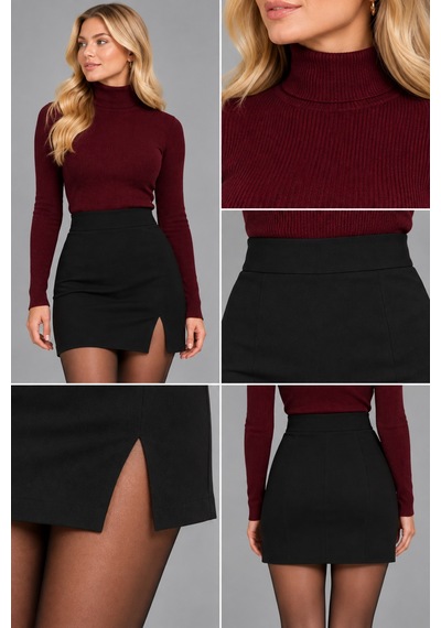 Duygu Altıntaş Kadın Çelik Örme Mini Etek Yüksek Bel Siyah - 920965425 Siyah - 920965425 Siyah Duygu Altıntaş Kadın Çelik Örme Mini Etek Yüksek Bel Siyah - 920965425 Siyah - 920965425 Siyah