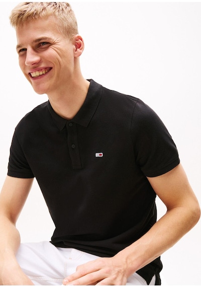 Tommy Hilfiger Tjm Slım Placket Polo Ext-4844 Siyah