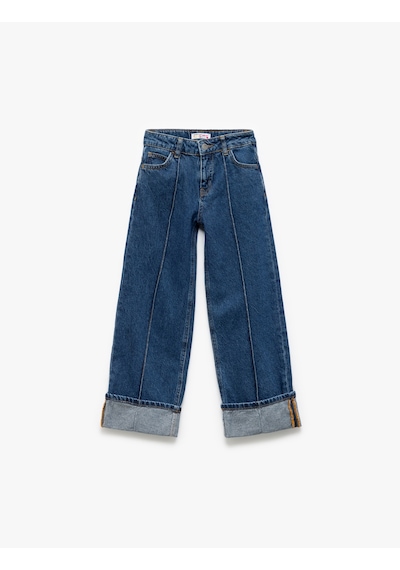 Koton Trousers Dark Indıgo 5skg40117ad Koyu İndigo