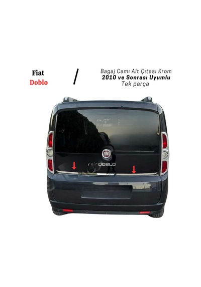 Ebal Otomotiv Fiat Doblo Krom Bagaj Camı Alt Çıta 2010 Üzeri
