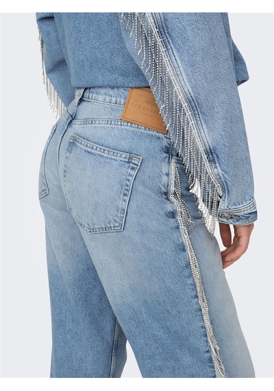 Only Onlsunset Cobaın Reg Rhıne W Red Dnm Cro Kadın Light Blue Denim Denim Pantolon - 15342633