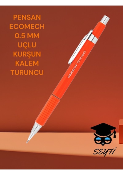 Ecomech 0.5 Mm Uçlu Kurşun Kalem Versatil Kalem Turuncu