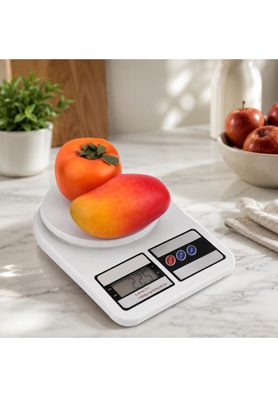 Krafz Mutfak Tartısı, Elektronik Hassas Mutfak Terazisi, Tartısı, Dijital Mutfak Tartısı, Mutfak Terazisi, 10 Kg 1 Gr Hassasiyet, Dara Özelliği Enerji Sınıfı A++ Çok Renkli