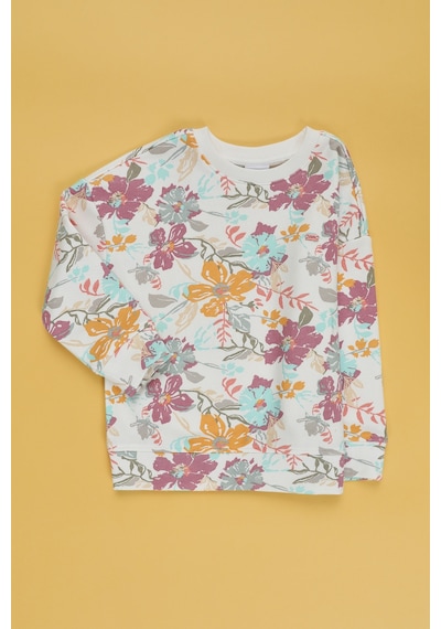 U.S. Polo Assn. Kız Çocuk Sweatshirt 50314292-vr256 İnci