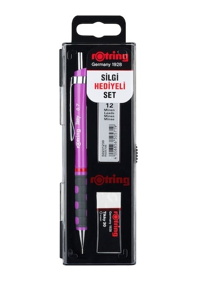 Rotring Tikky Mekanik Versatil Kurşun Kalem Seti 0.7 MM Mor