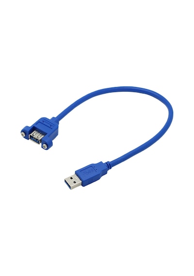 30Cm Usb 3.0 Panel Tipi Erkek Dişi Uzatma Kablosu Panel Mount