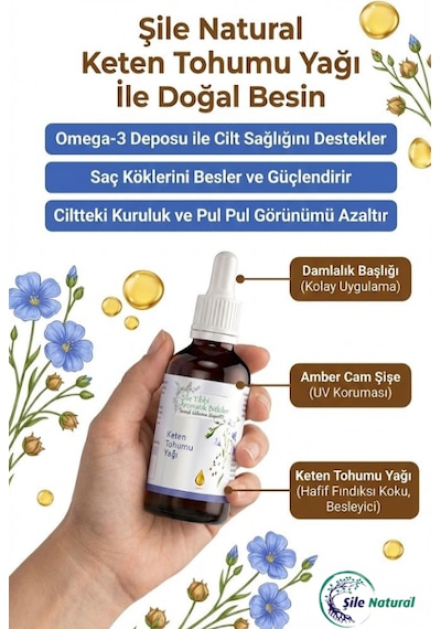 Keten Tohumu Yağı 30 Cc - Şile Aromatik Bitkiler Tarımsal Kalkınma Kooperatifi Keten Tohumu 30 ML