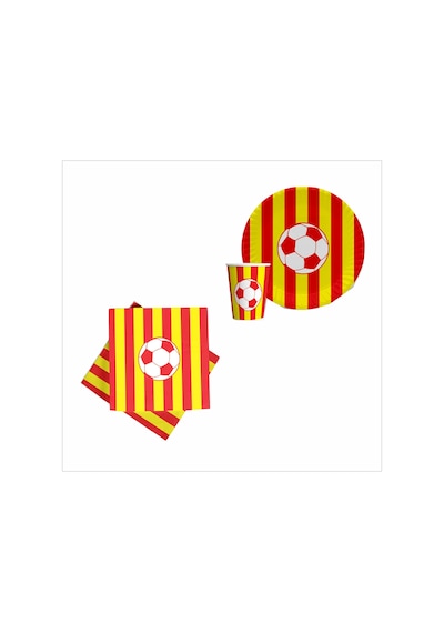 Taraftar Galatasaray 8 Tabak, 8 Bardak, 10 Peçete
