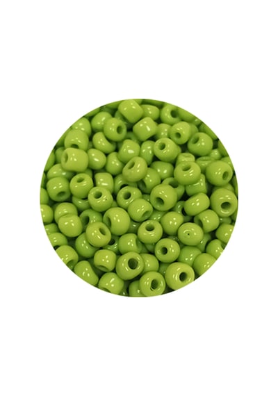 Dökme Cam Kum Boncuk 8/0 3 Mm - 60 Gram - Ihlamur Yeşili - Bnc205