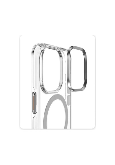 Joko Apple İphone 15 Pro Kılıf Crystal Magsafe Kapak - Şeffaf 0.2M-Çok Renkli