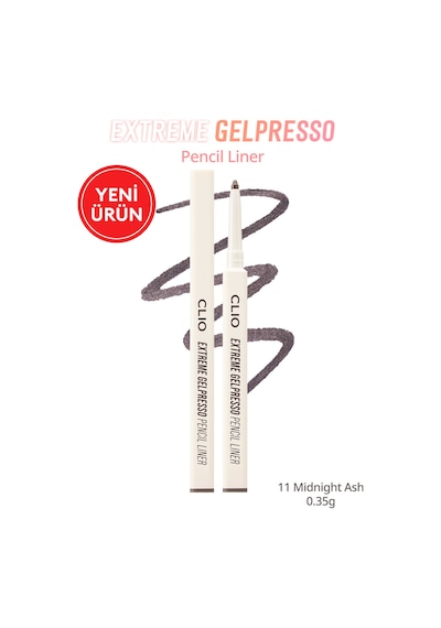 Clıo Extreme Gelpresso Pencil Liner 11 Midnight Ash
