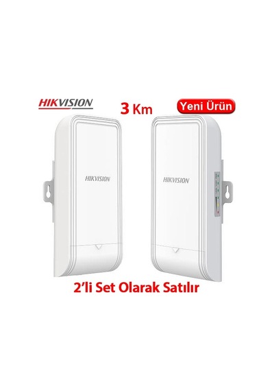 Hikvision Ds-3wf3000-eı-5ac/p 5ghz 867mbps 3km Outdoor Wireless Bridge Kit Kit