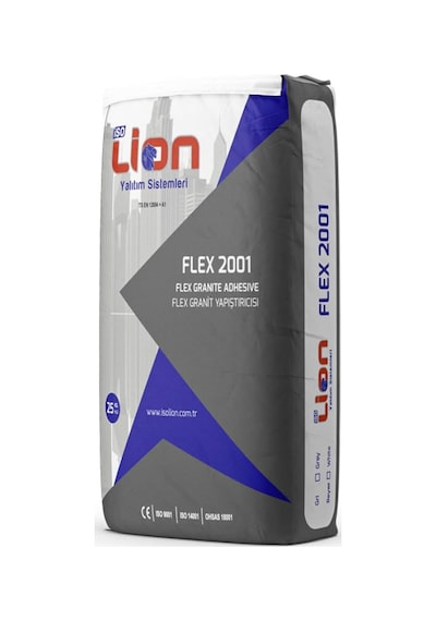 Flex 2001 Çimento Esaslı, Tek Bileşenli,polimer Katkılı, Yüksekperformanslı, Ekstra Özellikler Sahip, Granit Ta