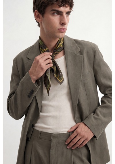 Antioch Modal Karışımlı Relaxed Blazer Ceket Haki
