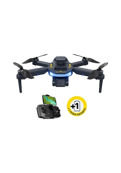Corby Brushless Wifi Kameralı Drone Çift Bataryalı 720p Hd Kamera 90 Hareketli Kamera Ir Sensörlü