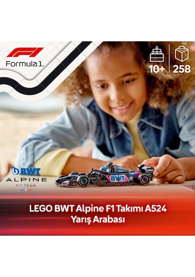 LEGO® Speed Champions BWT Alpine F1® Team A524 Yarış Arabası 77248 - 10 Yaş ve Üzeri Çocuklar için Yaratıcı Oyuncak Yapım Seti (258 Parça) LEGO® Speed Champions BWT Alpine F1® Team A524 Yarış Arabası 77248 - 10 Yaş ve Üzeri Çocuklar için Yaratıcı Oyuncak Yapım Seti (258 Parça)
