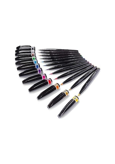 Sing Pen Brush İnce Uçlu Fırça Kalem Mor