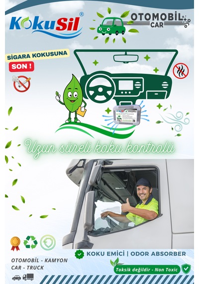 KokuSil Otomobil, Araba, Oto ve Kamyon Koku Giderici Koku Emici