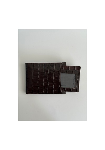 Shop Hakiki Deri Erkek Cüzdan, 2'si 1 Arada Çıkarılabilir Kartlıklı Kroko Khv - 931991637 Kroko Khv