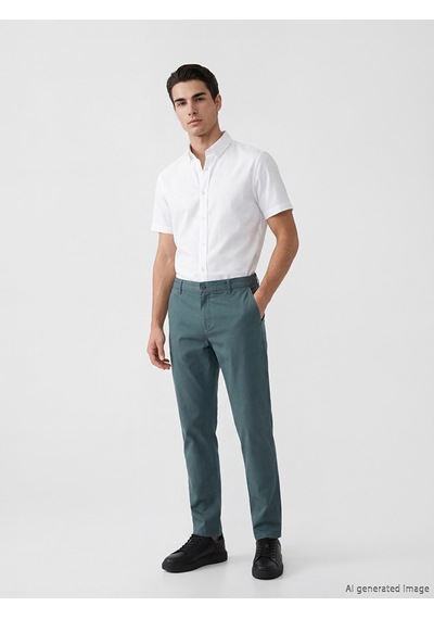 Lcwaıkıkı Classic İndigo Standart Kalıp Erkek Chino Pantolon