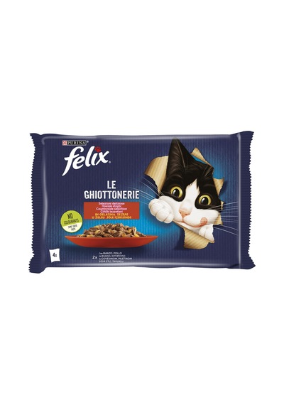 Felix Sığır Etli Ve Tavuklu Yaş Kedi Maması 4 X 85 G - 8 Adet Tarı