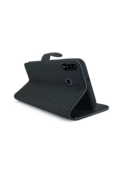 Samsung Galaxy Uyumlu M30 (M305) Kılıf FitCase Fabric Kapaklı Cüzdanlı