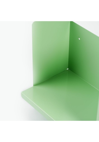 Yeşil Metal Duvar Rafı - Masa Üstü Kitaplık Ve Çok Amaçlı Ofis Düzenleyici 21x30 Cm Diğer