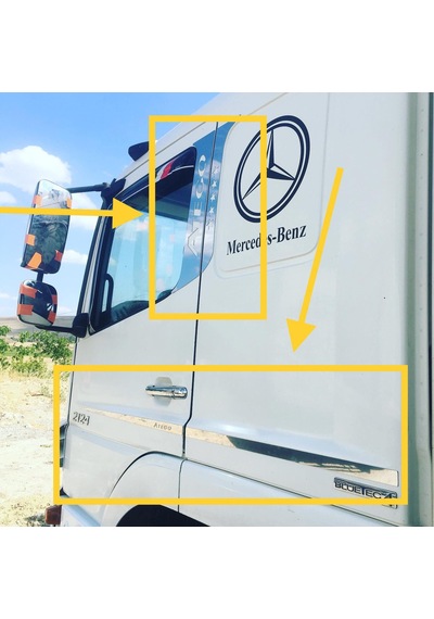 Atego Kapı Çizgi Kapı Kolu ve Kapı Direk Kromları