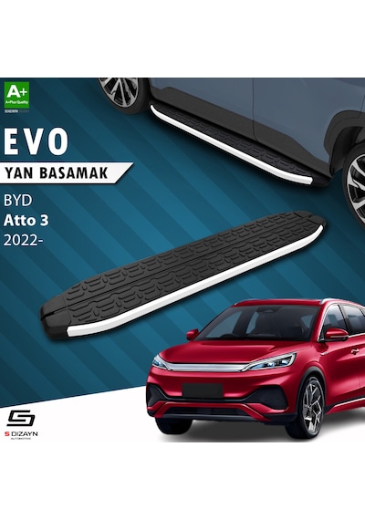 S-dizayn Byd Atto 3 Evo Aluminyum Yan Basamak 193 Cm 2022 Üzeri