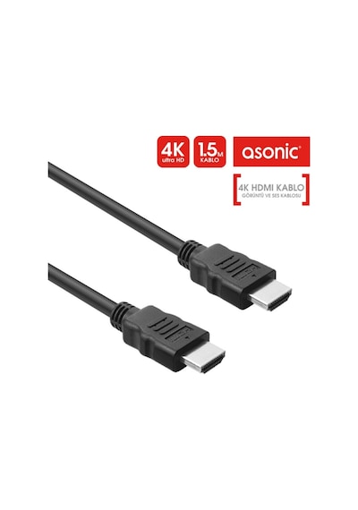 Asonic Xhdm 20- 15 4K Ultra Hd Hdmi Kablo 30 Hz. 1.5 Metre