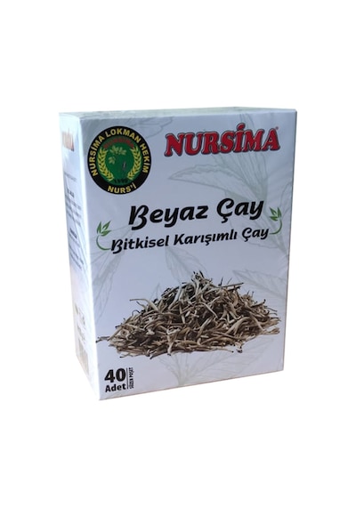 Nursima Beyaz Çay Bitkisel Karışımlı Çay Süzen Poşet 40'lı