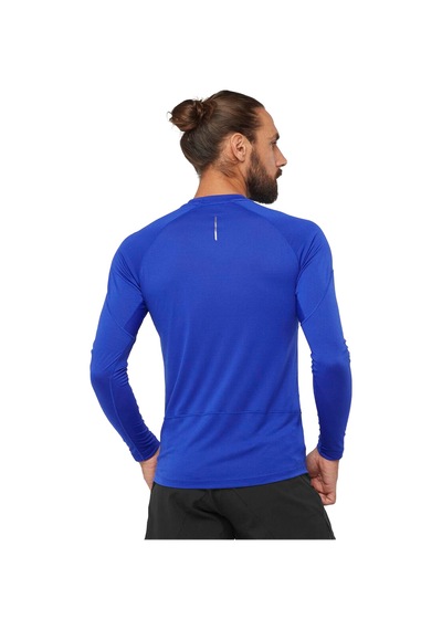 Salomon Cross Run Ls Tee M 19734 Lacivert
