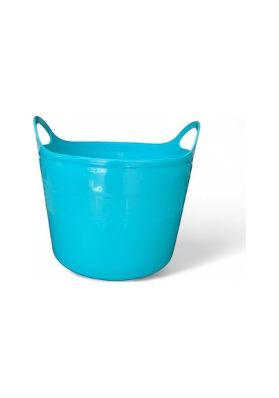 Turkuaz, Esnek Plastik Kova 20 Litre, Temizli Kovası, Esneyebilen Oyuncak Ve Çamaşır Sepeti Turkuaz