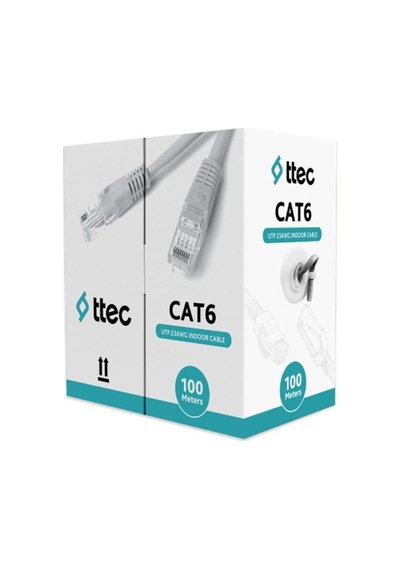 Ttec Kbl-cat6-23cca-ın100g İç Mekan Pvc Gri 100 Metre Kablo